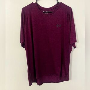 Under Armour - The Tech T - Maroon T Shirt